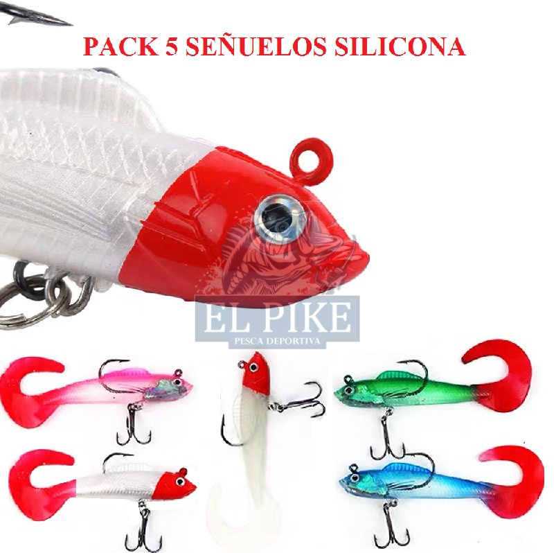 Silicona Pack X5 Vinilos de Pesca