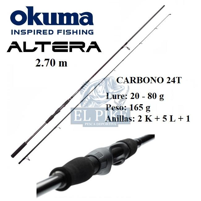 Caña de pescar Okuma Altera 2.70 M de carbono para Spinning