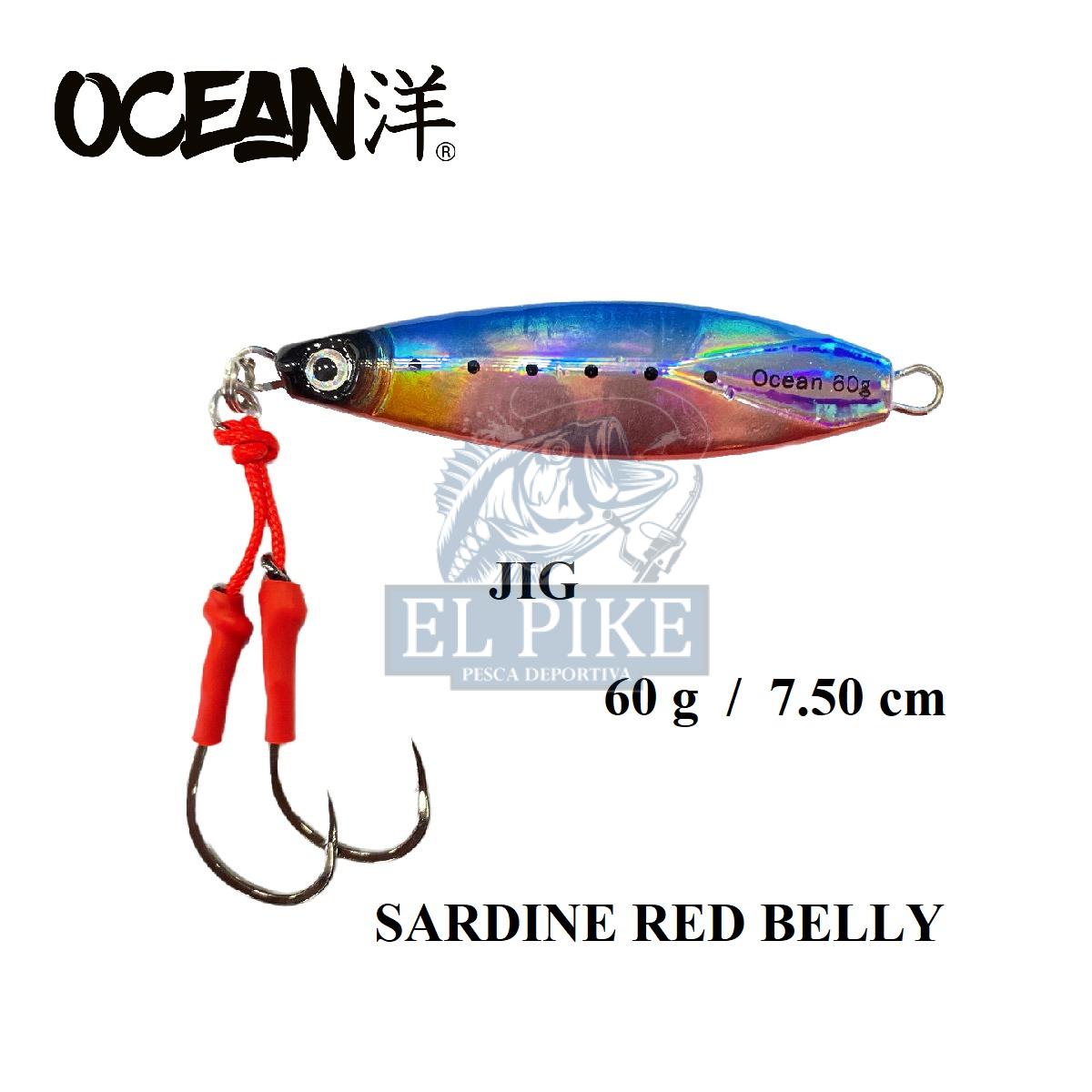 Jig Ocean Jizoku Slow 60 g / Sardine Red Belly