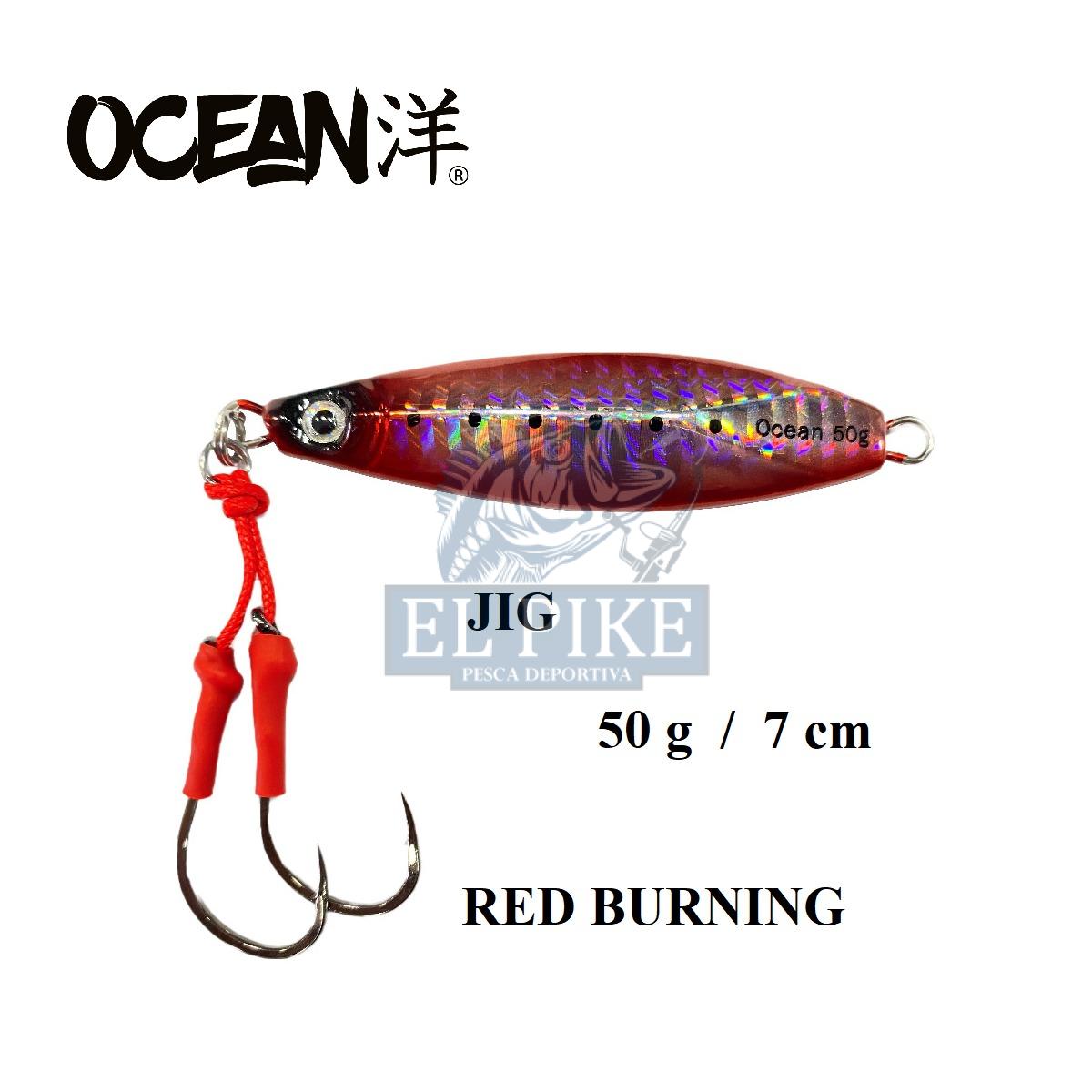 Jig Ocean Jizoku Slow 50 g / Red Burning