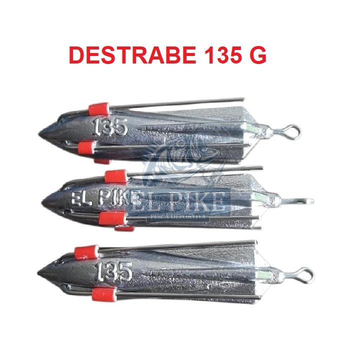 12 Plomos para Surfcasting modelo misil de 135 g.